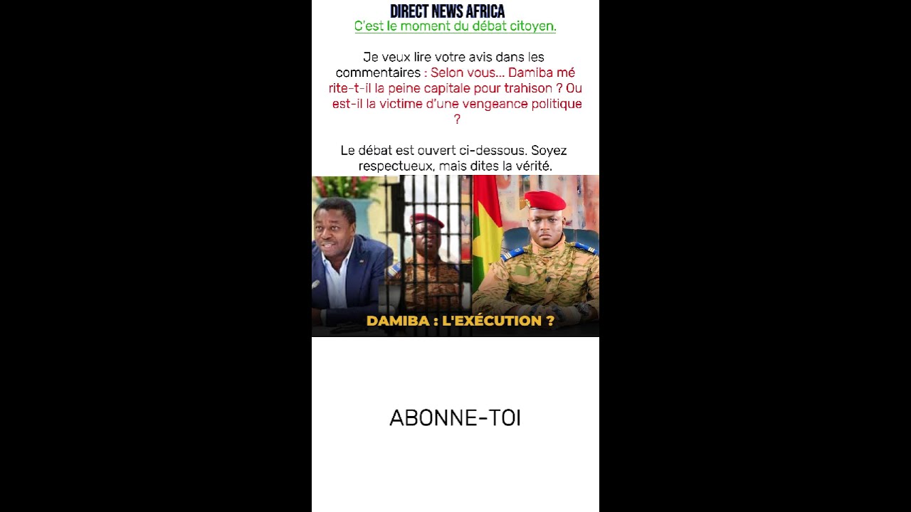 Pourquoi le Togo a livré Damiba à la mort | Analyse géopolitique