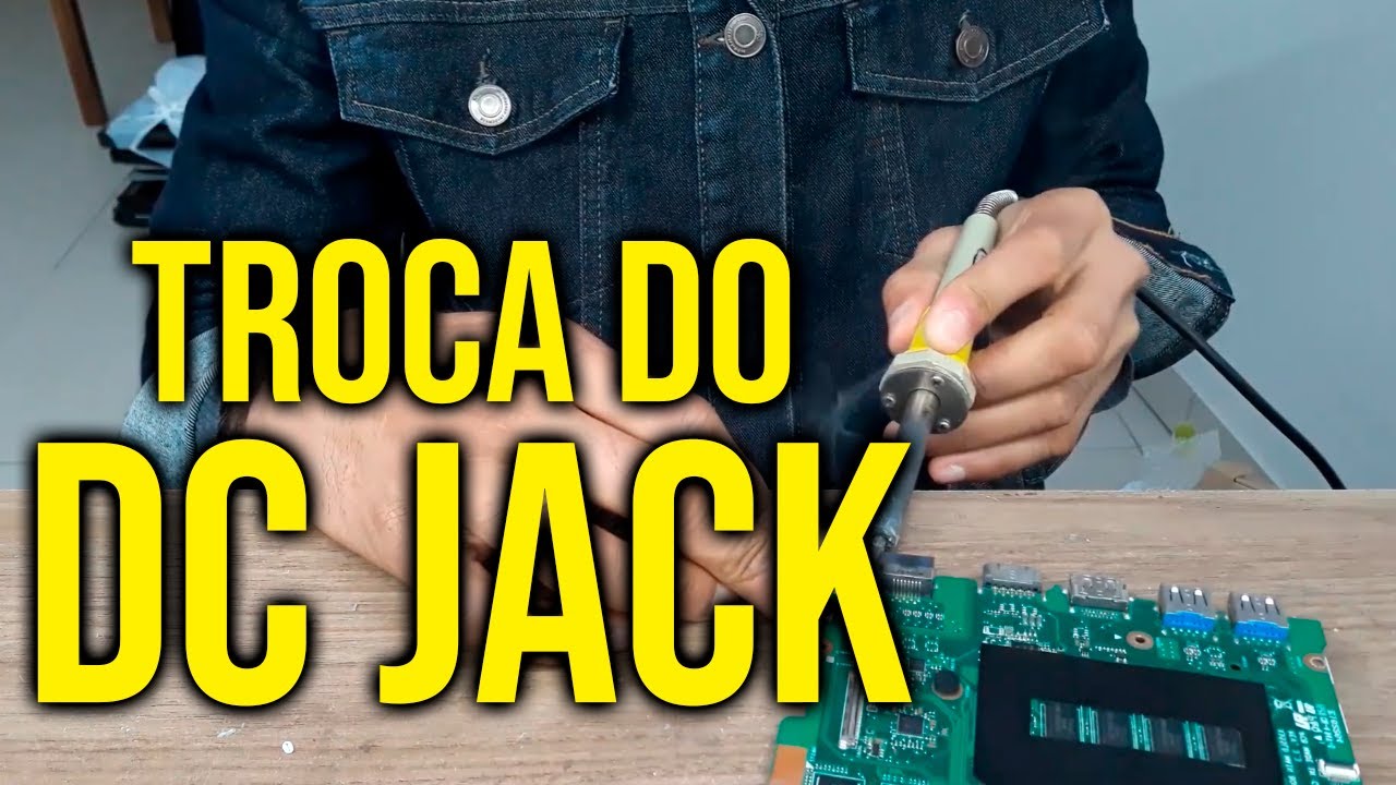 A MELHOR maneira de substituir o Conector DC Jack do seu notebook sem danificá-lo