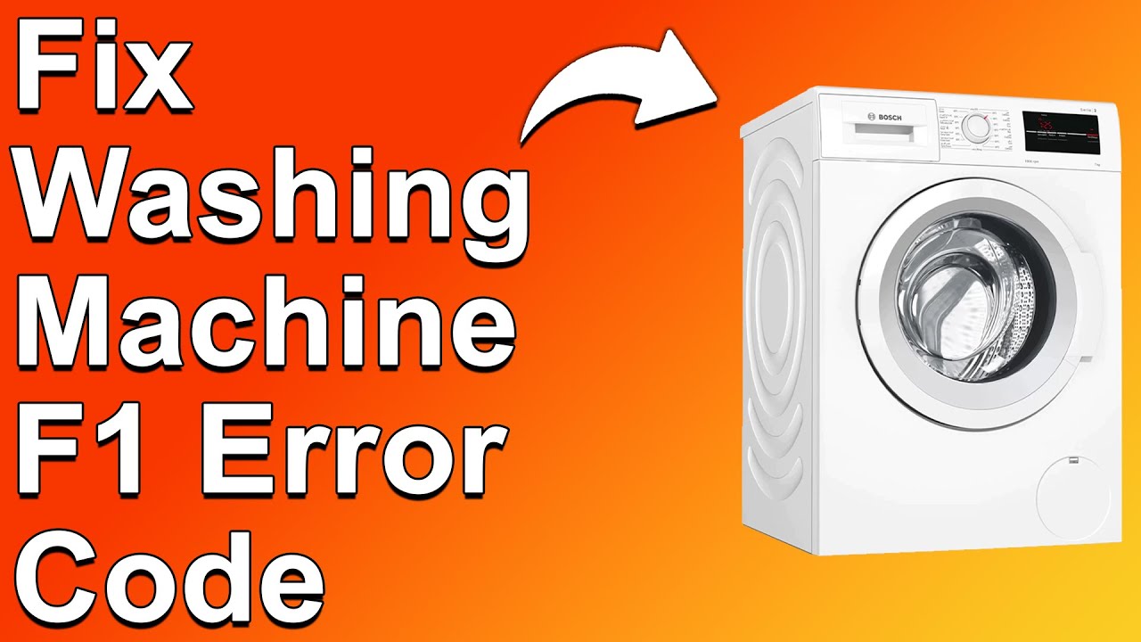 How To Fix Washing Machine F1 Error Code (Wiring Problem - Why It Happens And The Best Solutions)