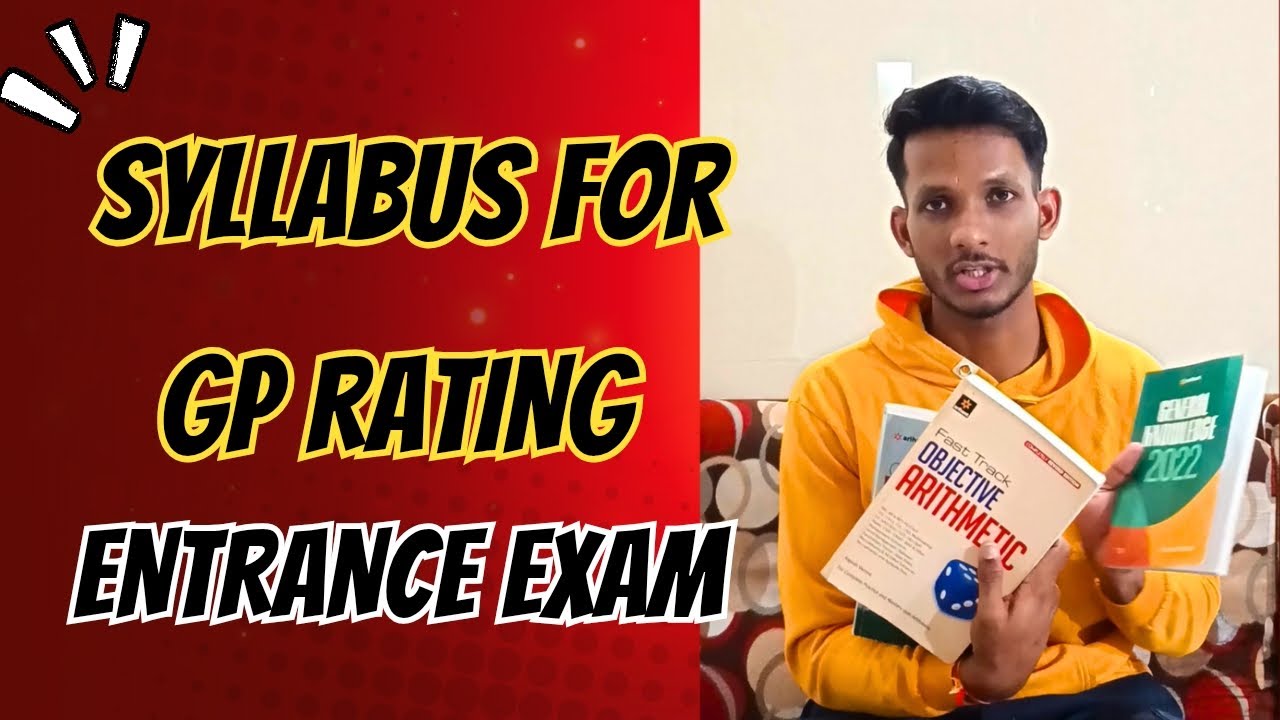 Syllabus For GP Rating Entrance Exam 📚 || TS RAHAMAN || NUSI GOA || GREAT EASTERN || SEVEN ISLANDS||