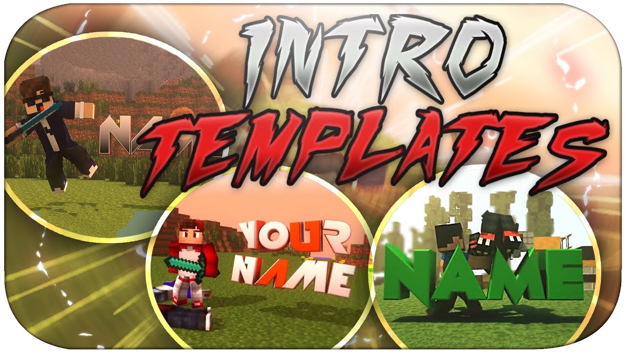 (BEST) TOP 20 MINECRAFT INTRO TEMPLATES 2017 + Free Downloads [C4D, AE, Blender]