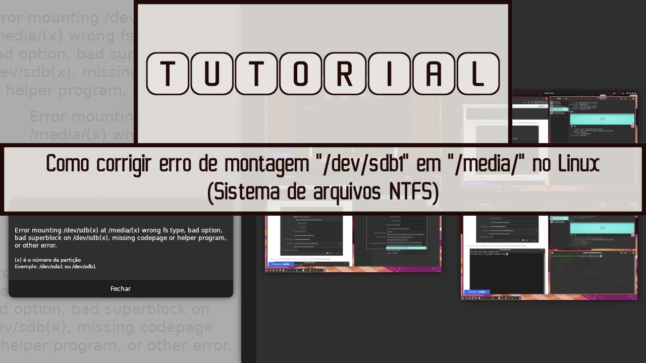 TUTORIAL - Como corrigir erro de montagem 