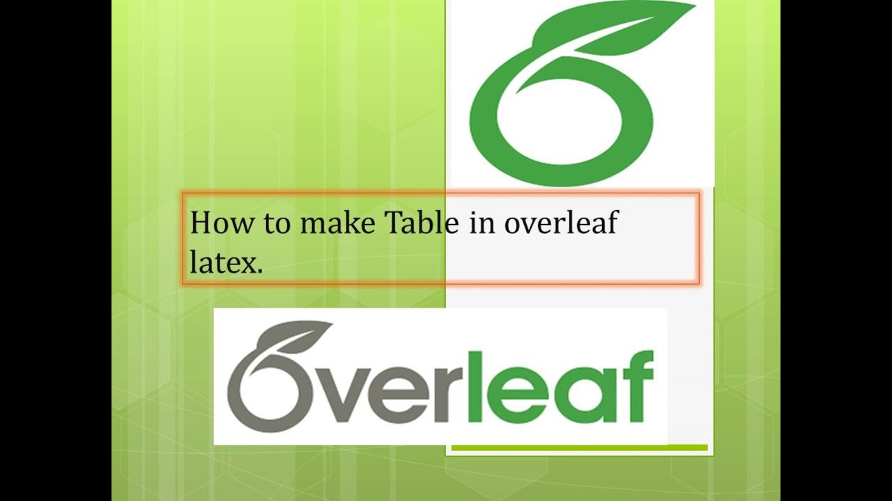 How to make Table  in Overleaf Latex | Table  in Overleaf Latex | Latex