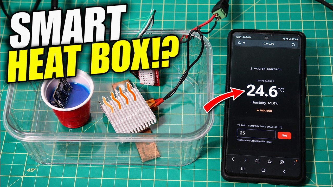 Самодельная термокамера (ESP32 + PTC-нагреватель)