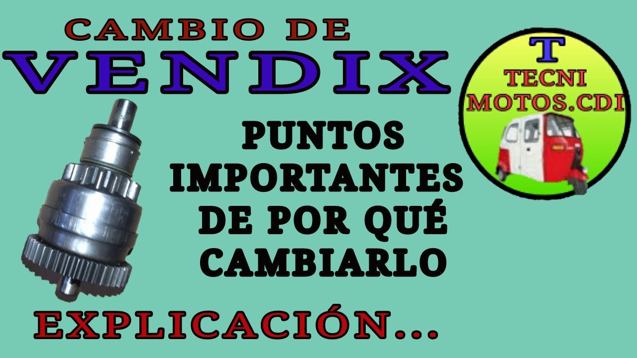 POR QUÉ CAMBIIAR EL VENDIX. EXPLICACIÓN.