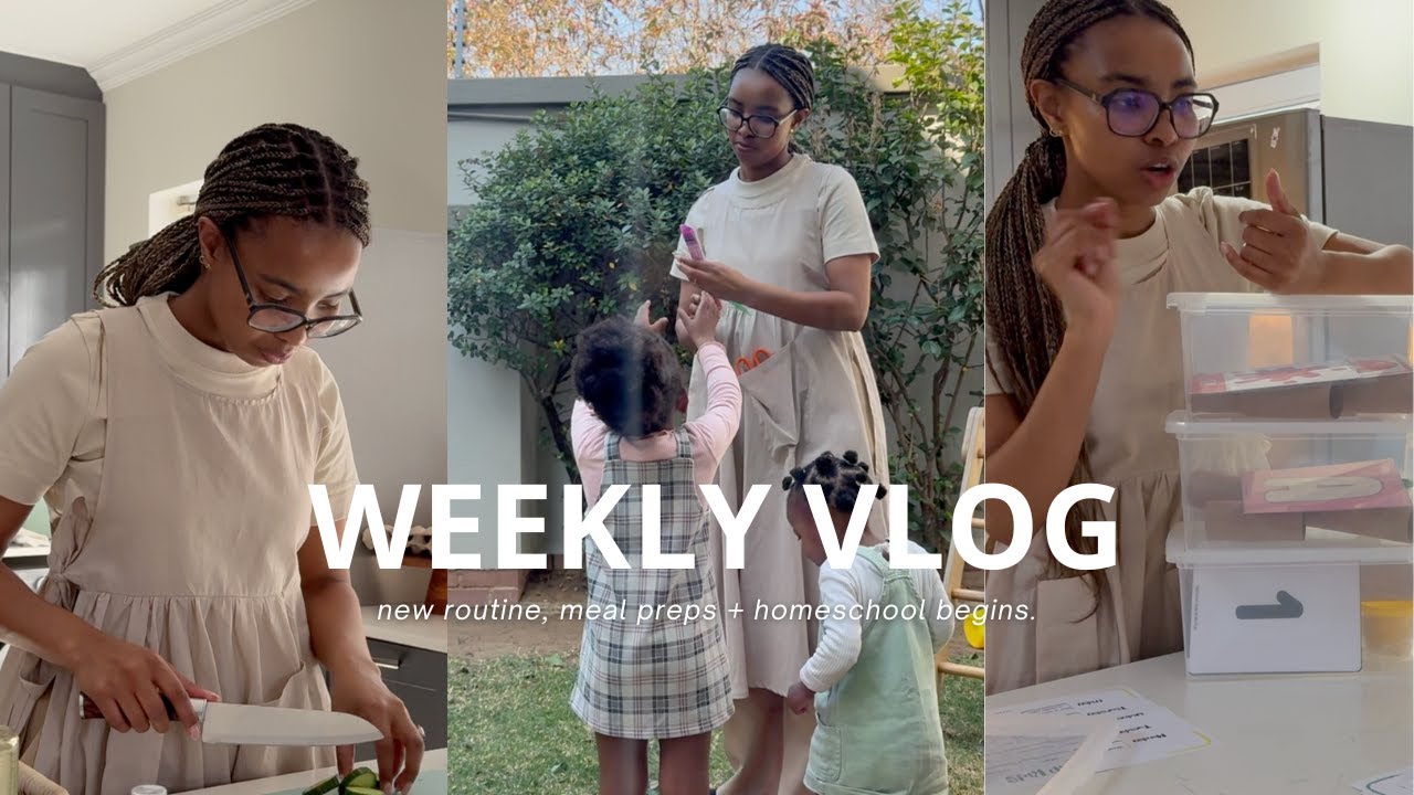 Weekly vlog| a new morning routine + homeschool prepping + sunday vlog