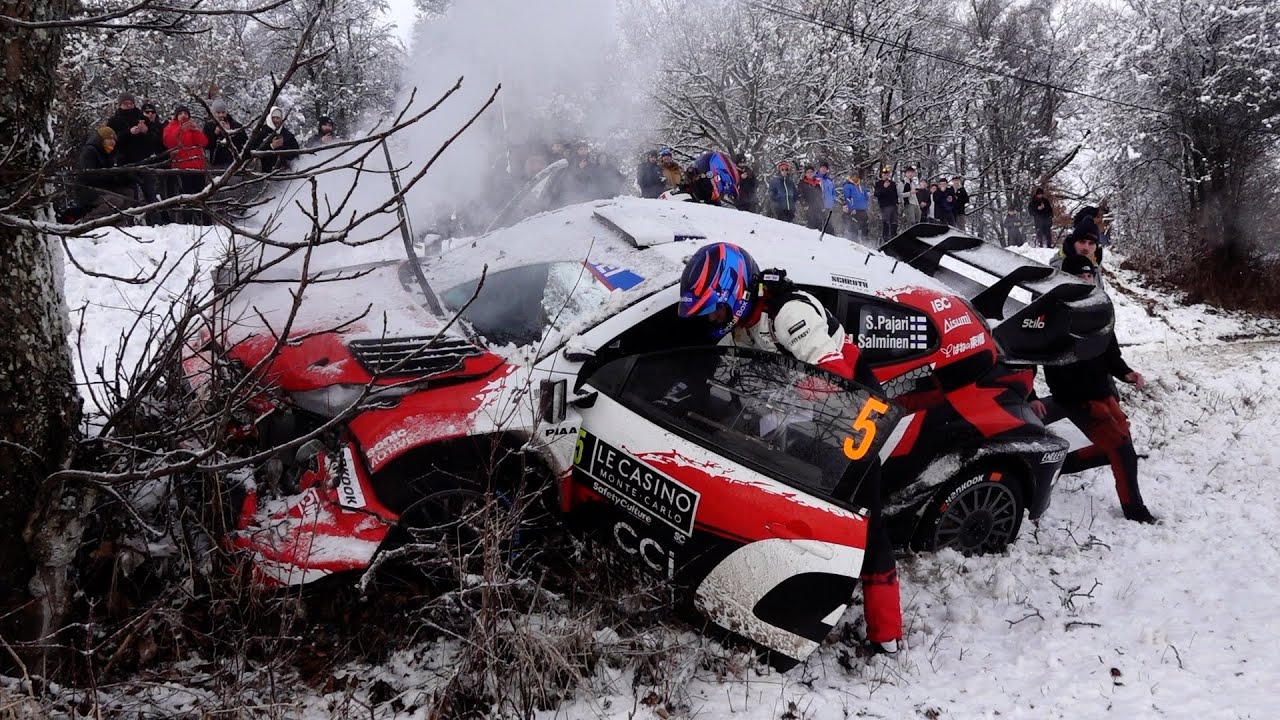 CRASH PAJARI - Best Of SS12 WRC Rally Monte Carlo 2026