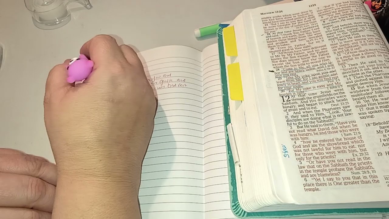 March 7, 2026 | Matthew 11:29 & Matthew 5:5 | Scripture Writing Plan | The Sermon On the Mount