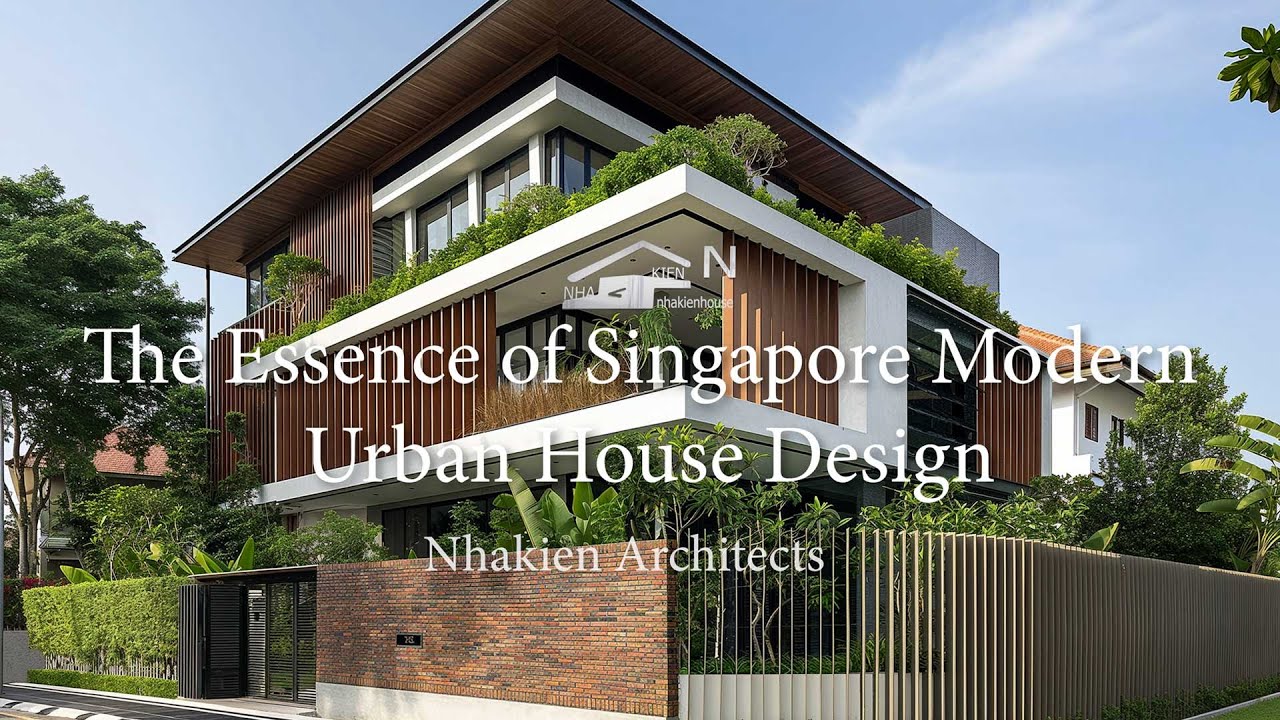 The Essence of Singapore Modern Urban House Design/ Minimalist Tropical house design #tropicalhouse