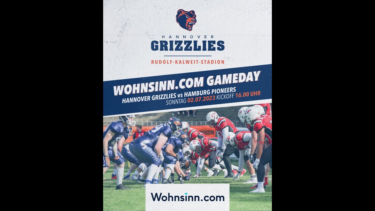 Hannover Grizzlies vs Hamburg Pioneers | Wohnsinn.com GAMEDAY