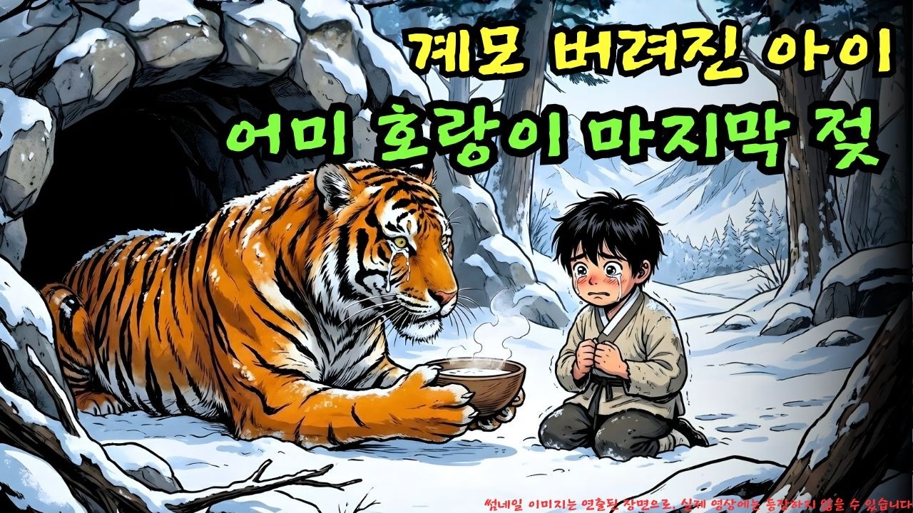 👉 계모에게 버려진 아이에게 어미 호랑이가 마지막 젖을 내주었다… 그런데 이 인연은 과연 위험하지는 않았을까?ㅣ옛날이야기 ㅣ민담 ㅣ오디오북ㅣ전설ㅣ설화 ㅣ야담