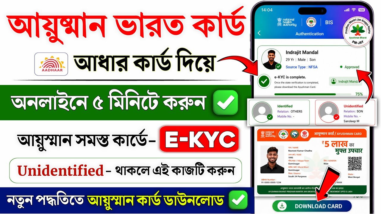 Ayushman Bharat Card e-KYC online 2026 | Ayushman bharat kyc kaise kare | ayushman card kaise banaye