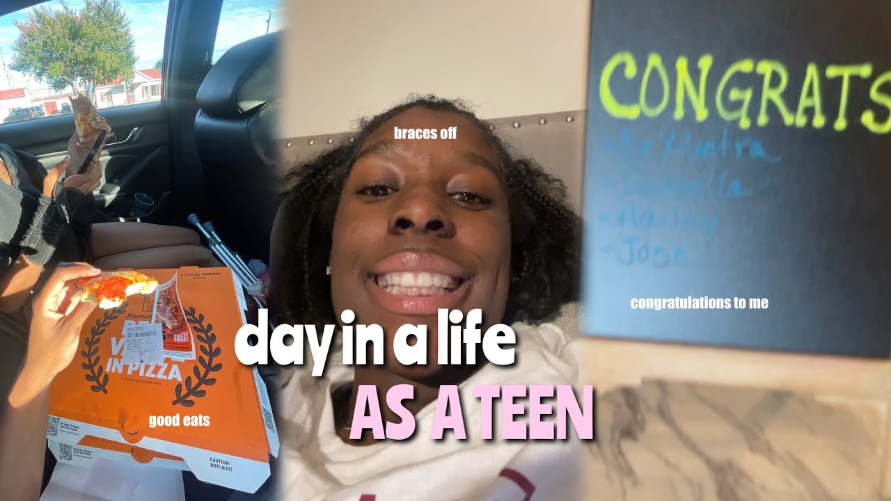 day in a life *AS A TEEN* ep 3 (braces off, good eats, running errands, & more)