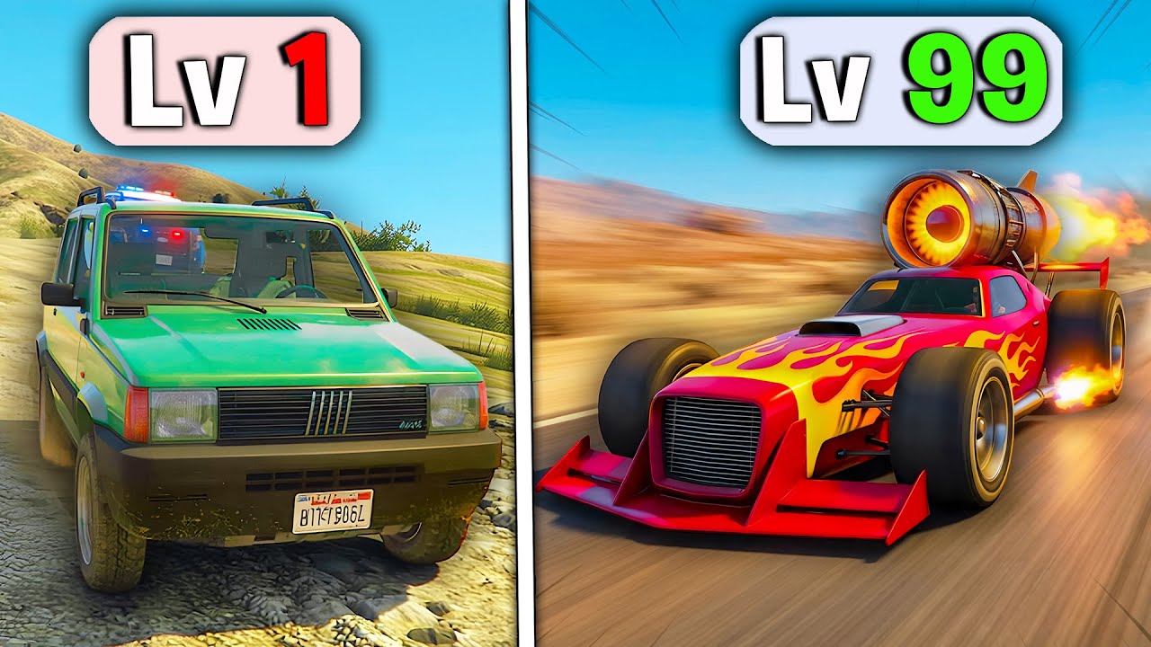 OGNI FUGA dalla POLIZIA l'auto DIVENTA PIÙ VELOCE su GTA 5! ⭐⭐⭐⭐