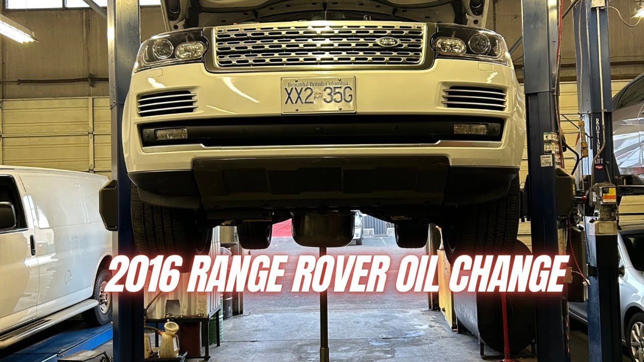 Замена масла в Range Rover V8 2015-2019 своими руками
