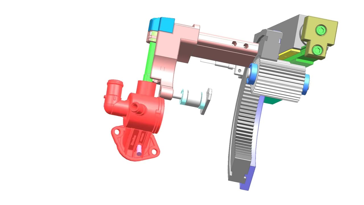 Elbow plastic mold with round slides side action for mold manufacturing at UPMOLD