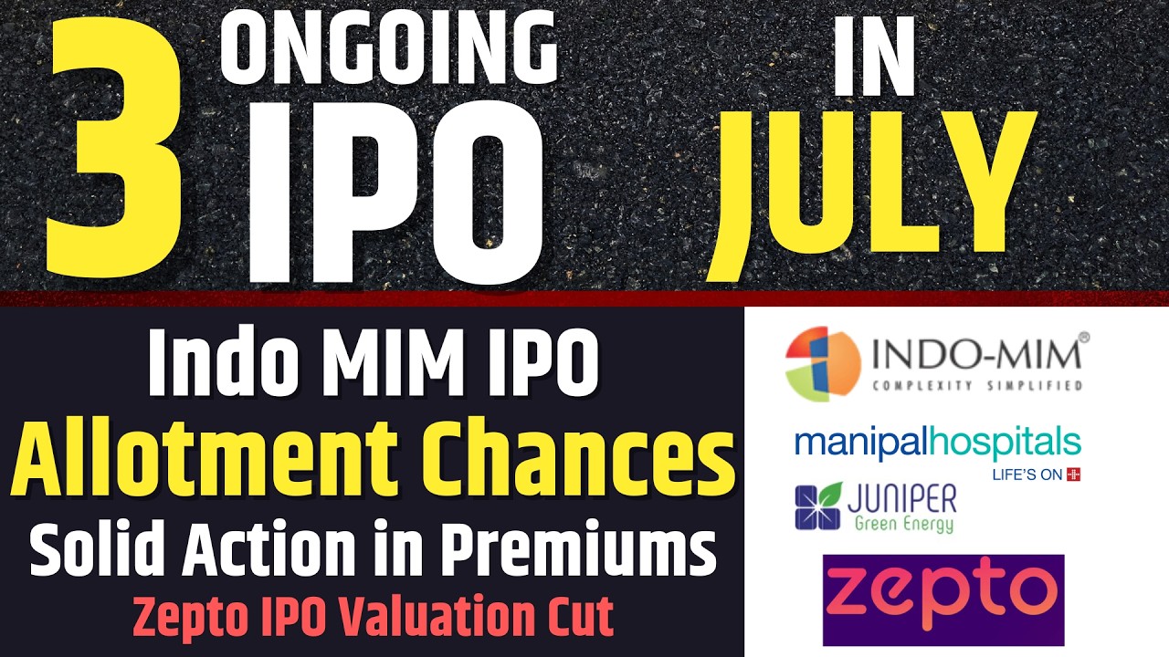 Allotment Chances💥Indo MIM IPO | Zepto IPO Valuation Steep Cut