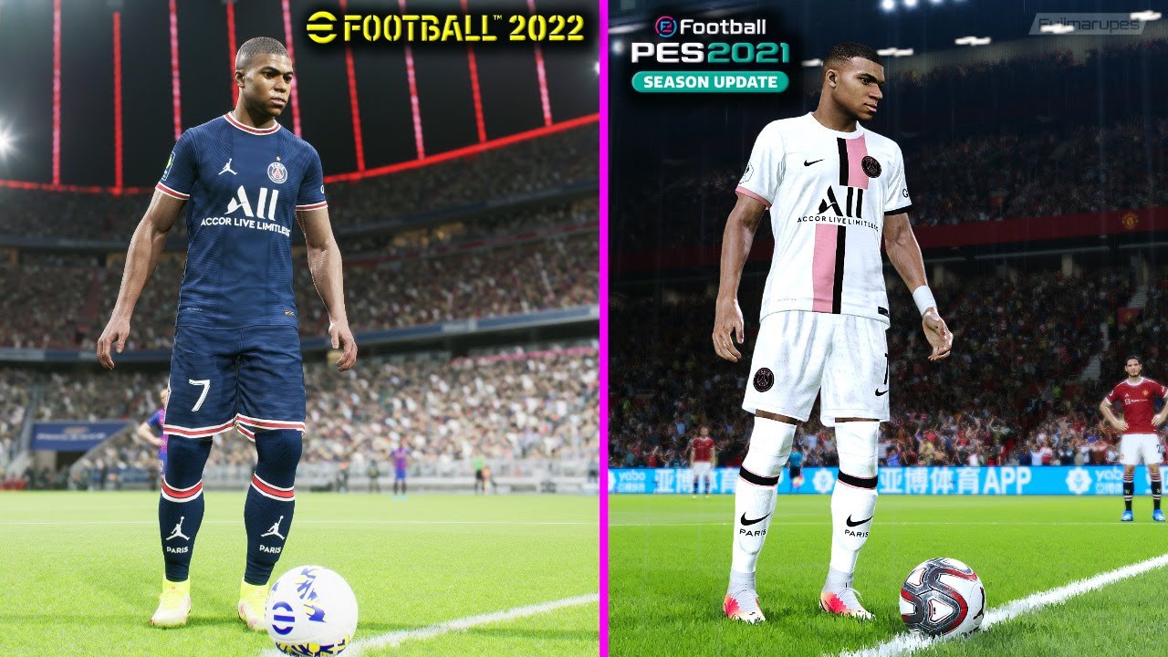 🔥Сравнение PES 2021 и eFootball 2022😱 | Мод реализма Unreal Engine против Fox Engine