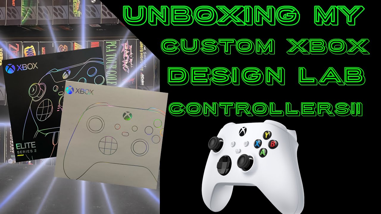 Xbox design lab controllers Series X and Elite Series 2 UNBOXING