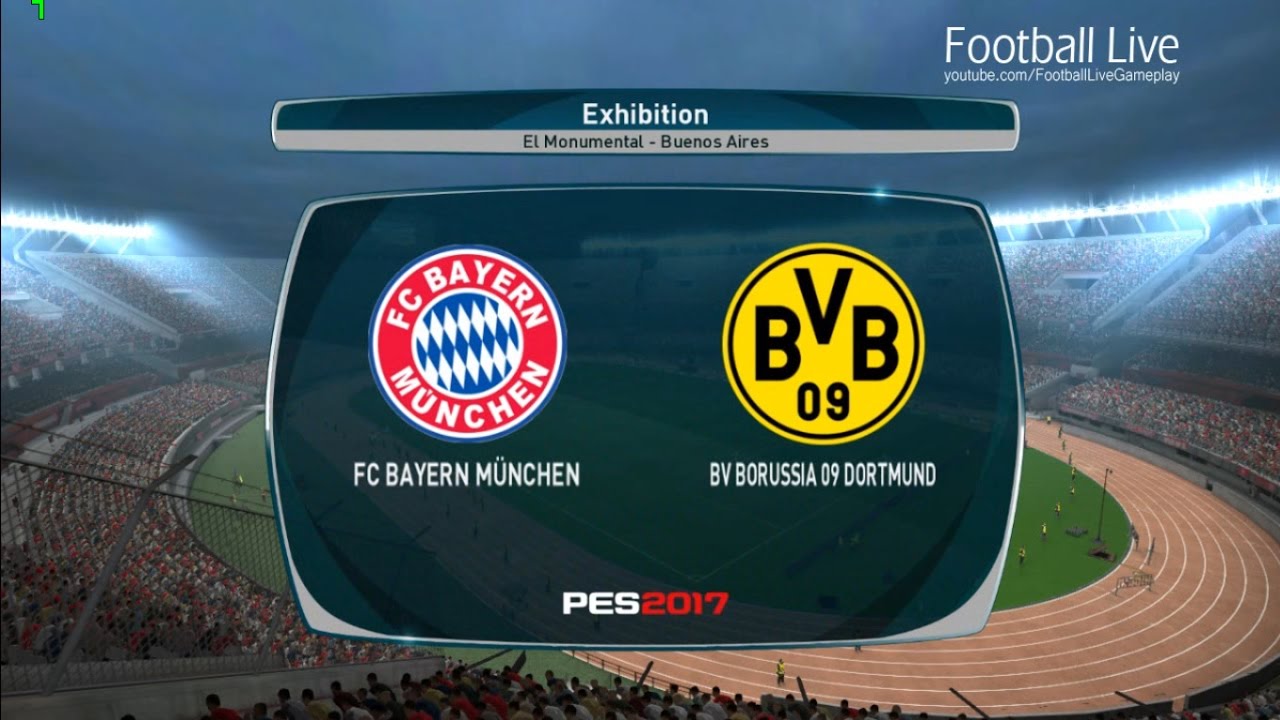 PES 2017 | Бавария Мюнхен — Боруссия Дортмунд | Полный матч и потрясающий гол Роббена | Геймплей ...
