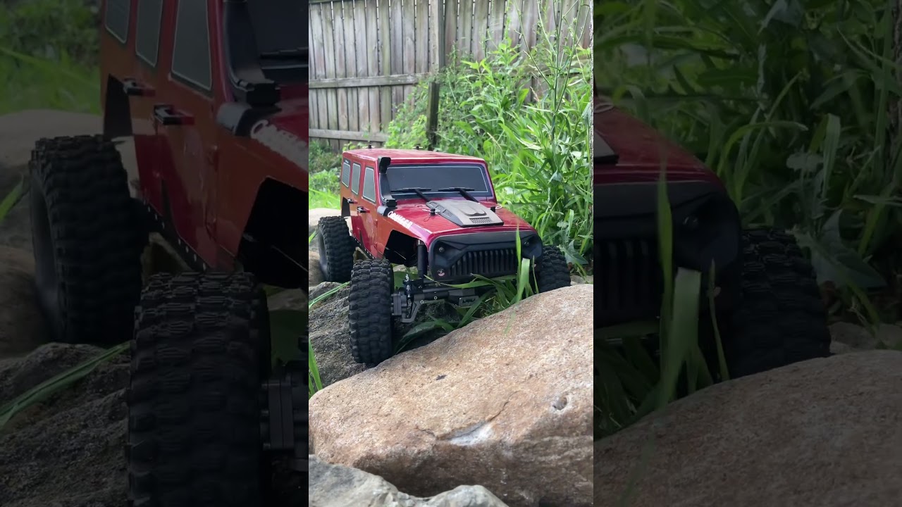 My upgraded 1/10 RGT ex86100 v2 taking some rocks! #rc #rccar #rccars