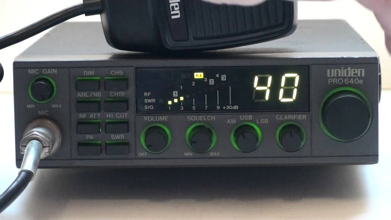 UNIDEN PRO640e AM/SSB CB RADIO
