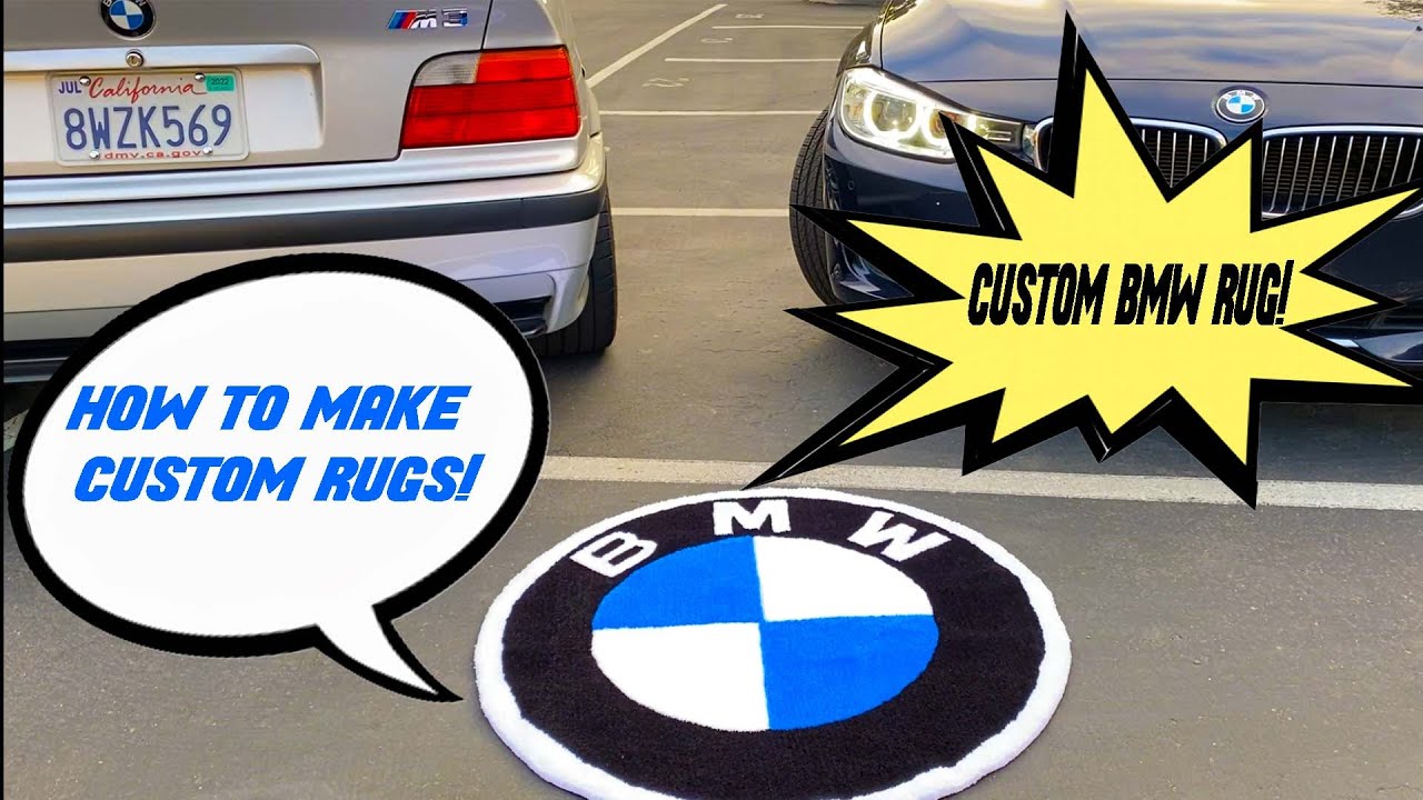 Making A Custom BMW Logo Rug | Full Detailed Process & Tufting Tutorial