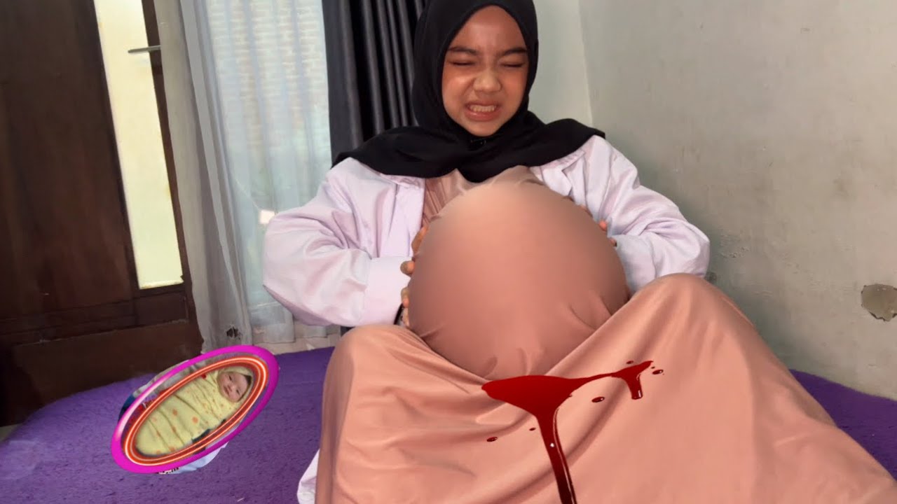 KAGET⁉️GARA2 P3CAHIN BALON DAN TERJATUH IBU HAMIL TIBA2 KONTRAKSI SAMPAI MELAHIRKAN SENDIRI