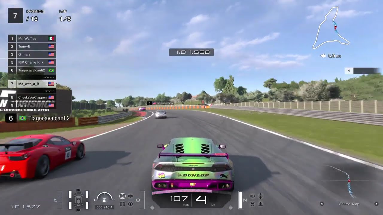 POINTS IN MY HARDEST RACE YET!! GT7 Daily Race B - Dragon Trail Seaside - Lamborghini Huracan Gr.4