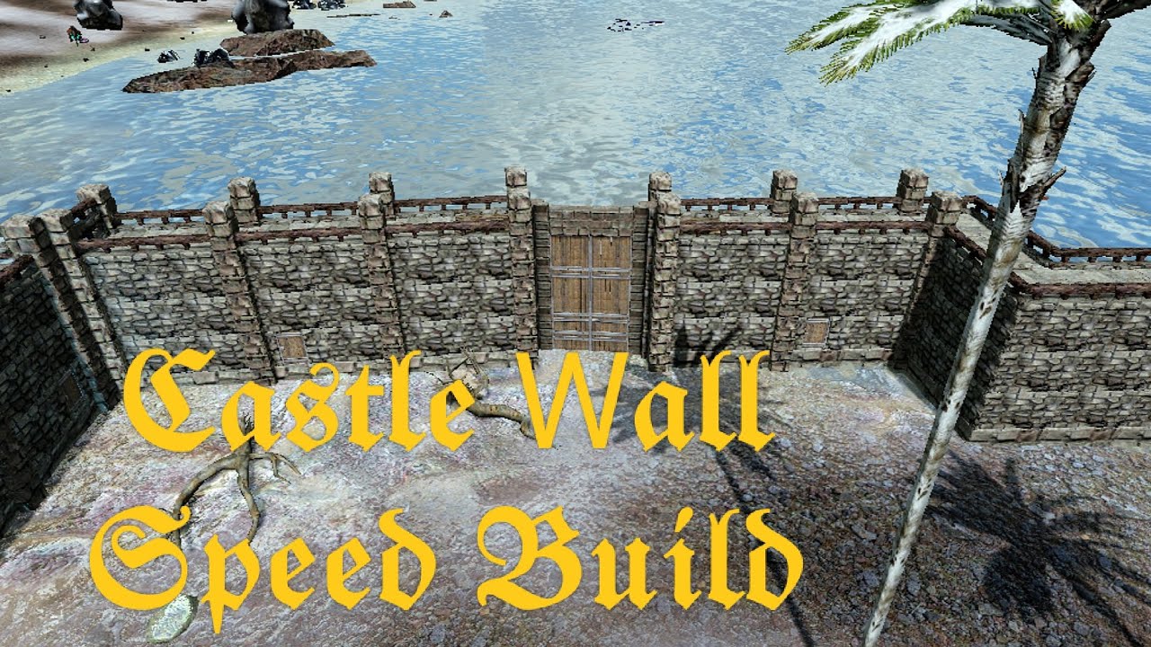 Speed Build / Castle 🏰 Wall / Ark Survival Evolved Mobile            #arkmobile #castle #howtobuild