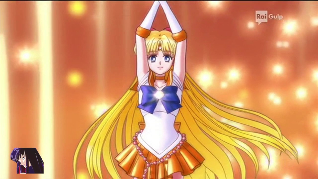 Sailor Moon Crystal - Rai Gulp - Trasformazione Sailor Venus - Attacco Sailor