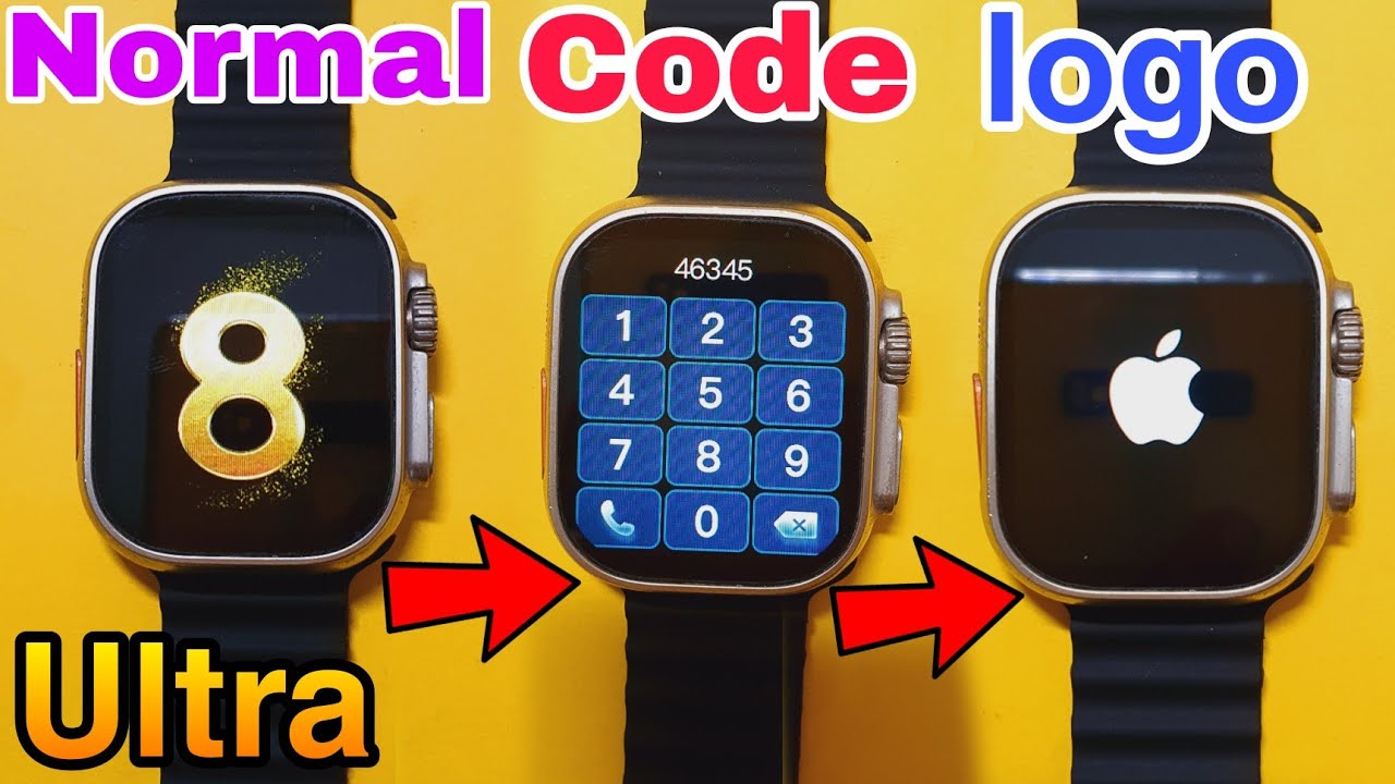 Set Apple Logo Code In Apple Watch Ultra | Apple Logo Code In Any Smartwatch | Add Apple Logo