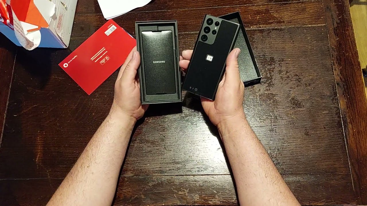 Unboxing Black Samsung S22 Ultra 512gb UK Version