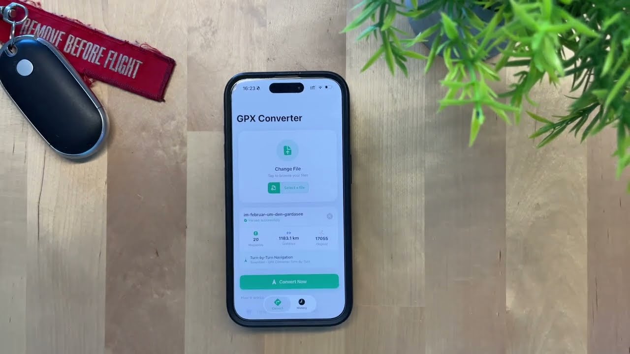 How to convert GPX file to Google Maps or navigation guidance with the 