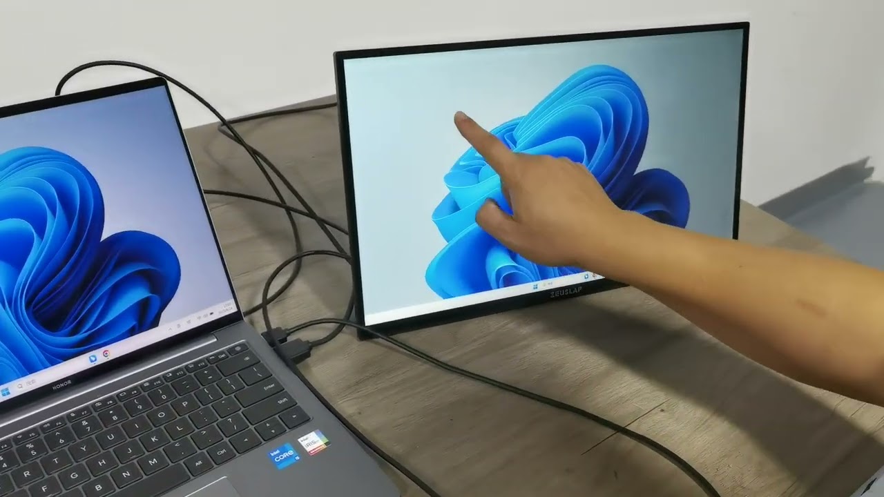 Z18T/Z18TV HDMI connection with laptop for touching function