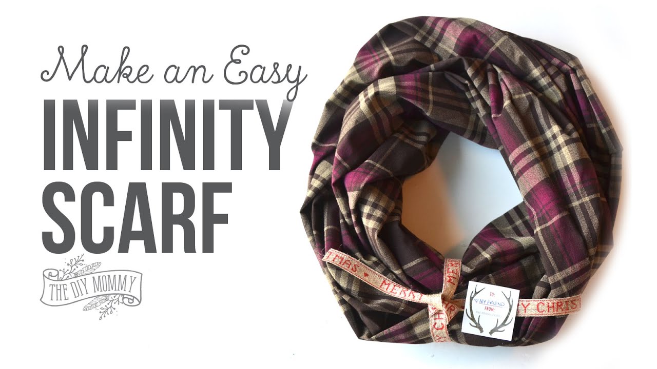 How to Make An Infinity Scarf // DIY Gift Idea