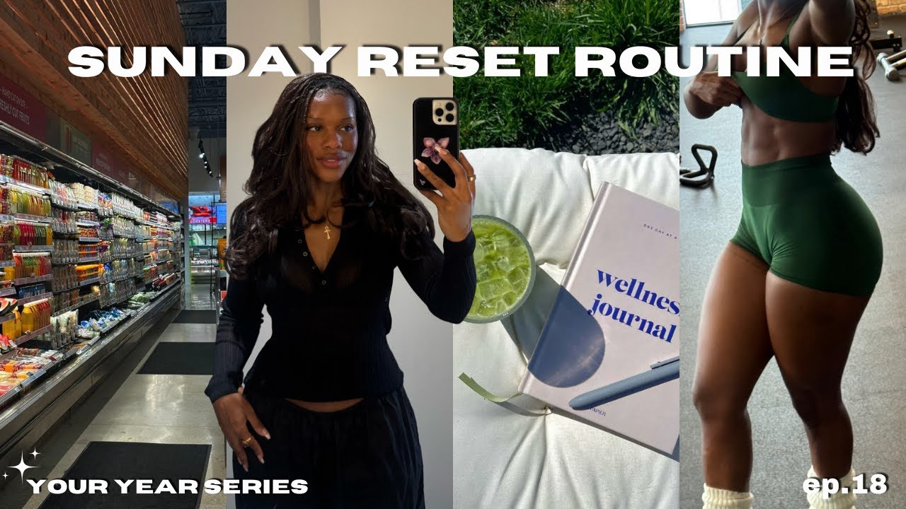 Your Year series ep. 18  | *realistic* Sunday reset after travel, grocery shopping, gym workout