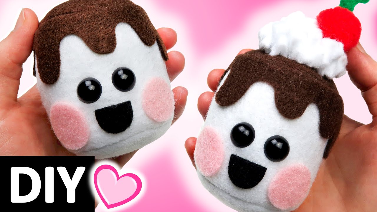 Marshmallow Plush Tutorial 🍫💕 | Easy & Cute Felt Food Craft