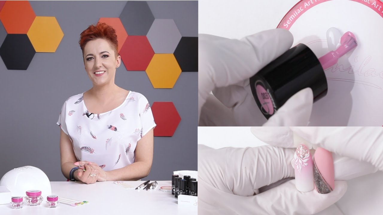 Ślubny Manicure: grawer i baby boomer || Semilac Expert #2 || Semilac TV (ENG)