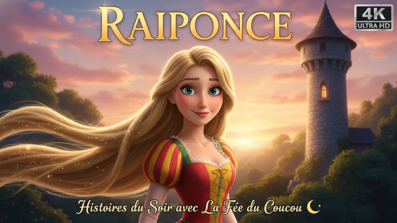 Raiponce 🌸✨ | Conte Classique pour Enfants | Histoires du Soir avec LaFéeduCoucou 🌙 | 4K Ultra HD