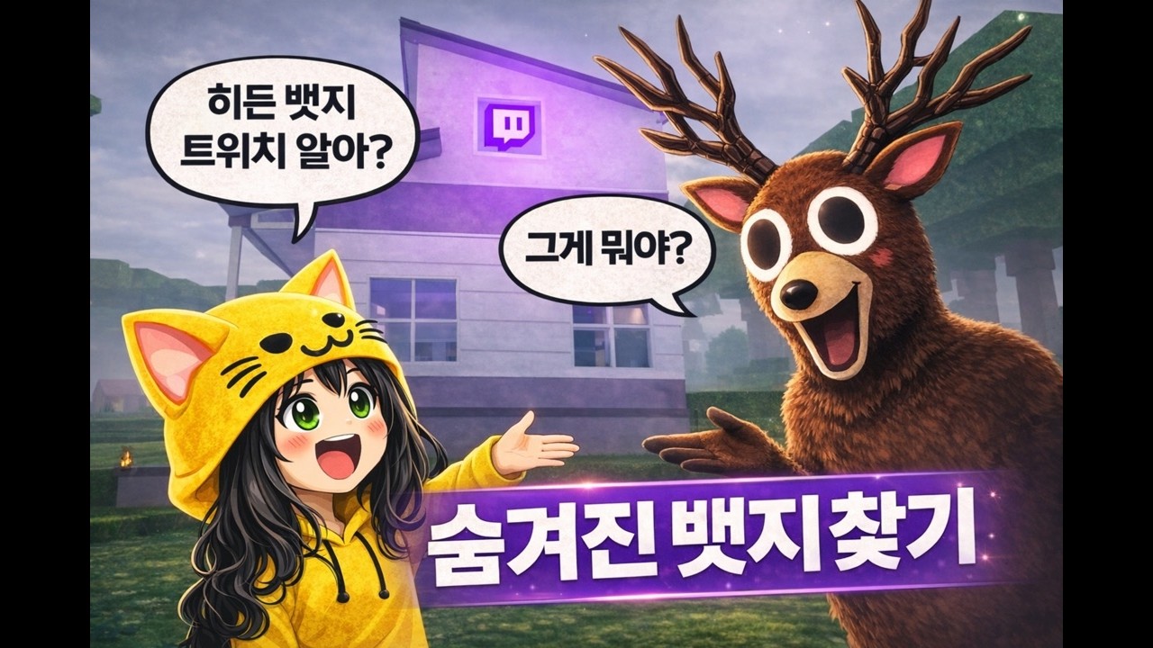트위치 히든뱃지 얻고 다이아받자 [Roblox 99night in the forest]