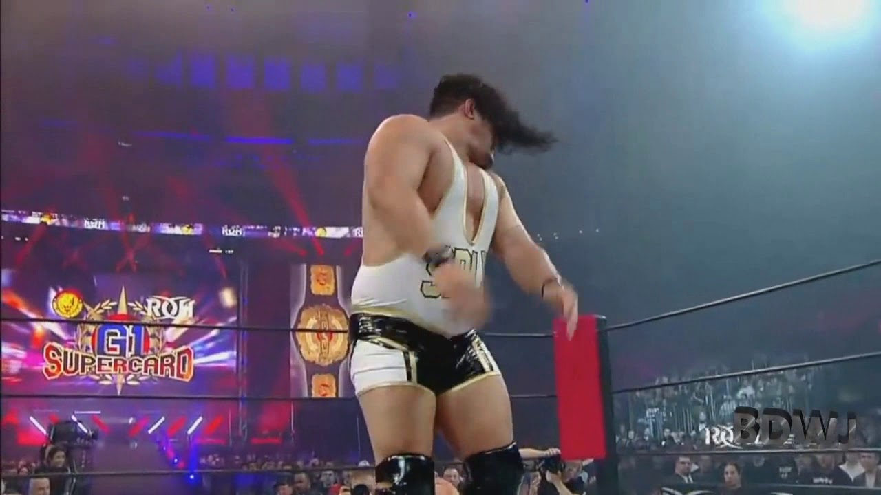 Samoan Drop & Standing Moonsault Combo - Jeff Cobb