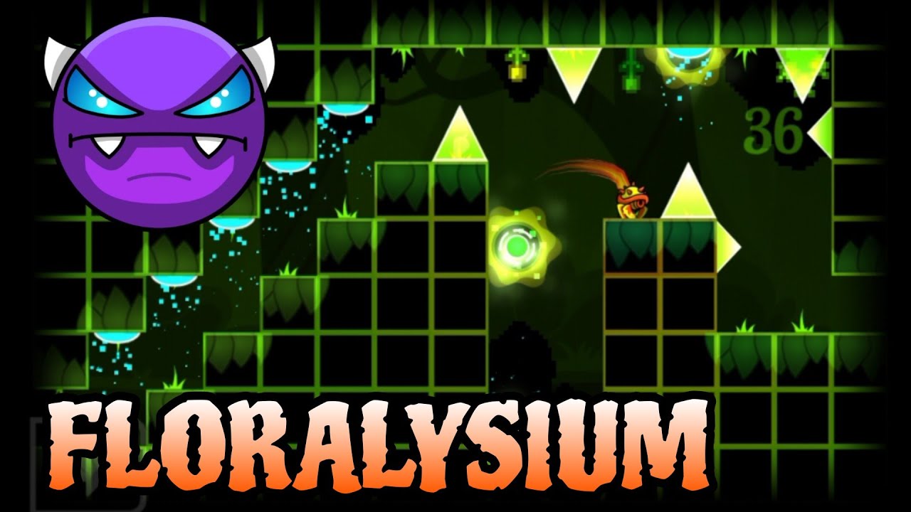 Floralysium by DubbyBall 100% (Platformer Easy Demon) - Geometry Dash 2.2