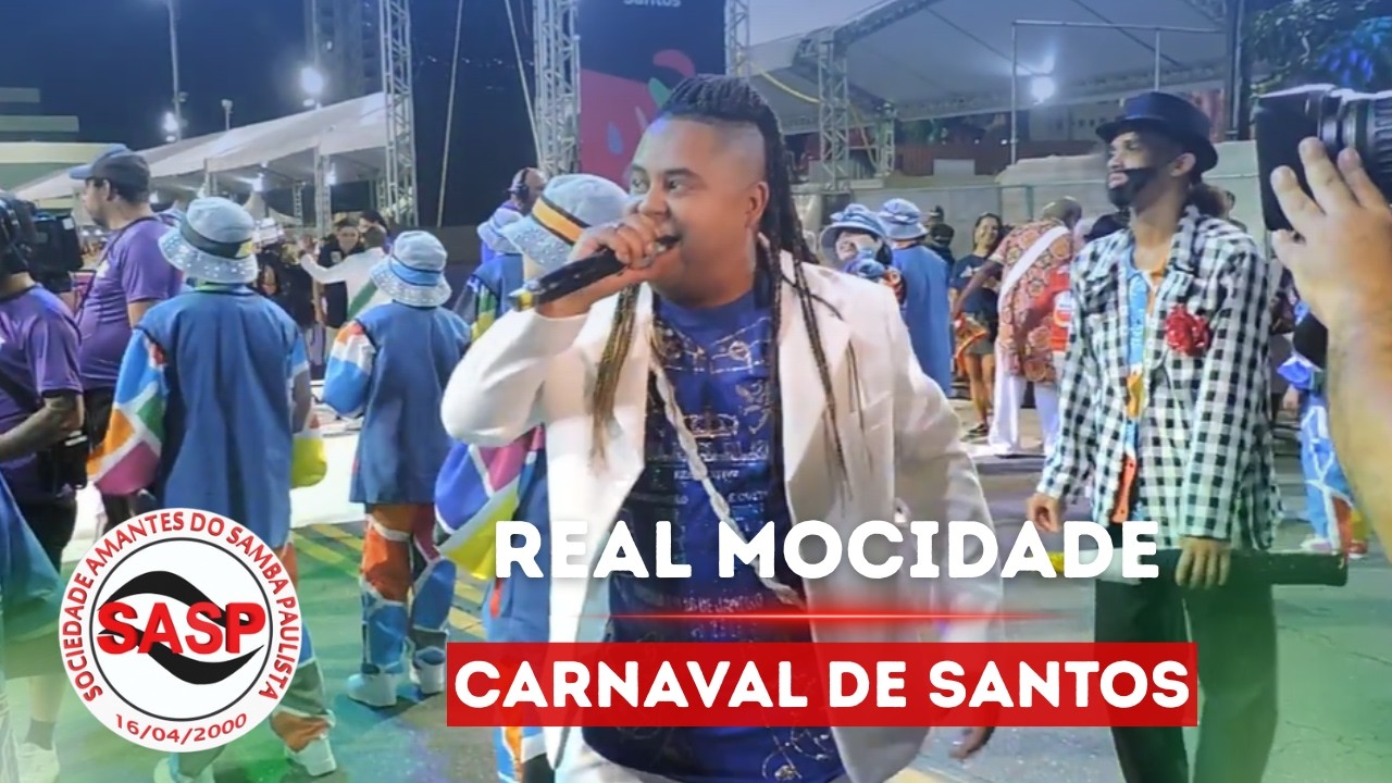 Carnaval 2026 - Santos | Largada do desfile oficial da Real Mocidade Santista