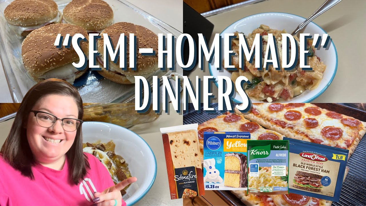 “SHORTCUTS” To Make Dinner Easy | QUICK AND EASY MEAL IDEAS + a dessert | Dinner Made Easy