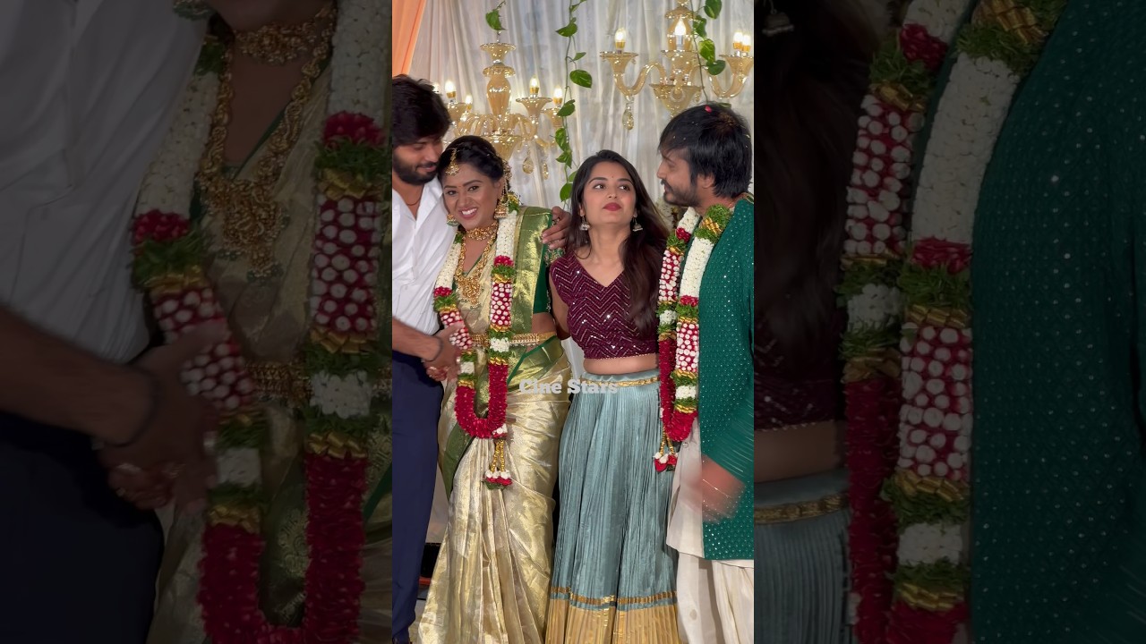 serials actress priyanka jain at keerthi engagement #shorts #ytshorts