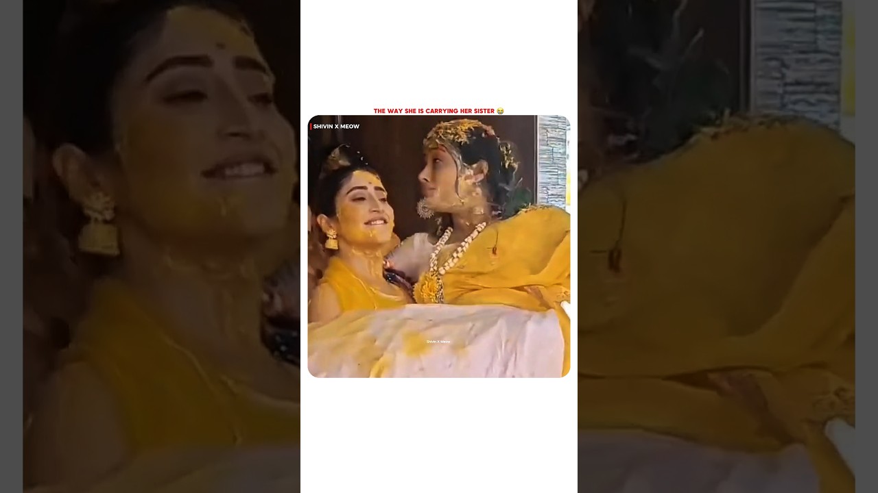 The Way She Is Carrying Her Sister 😭 #shivangijoshi #sister #bride #wedding #moment #shorts