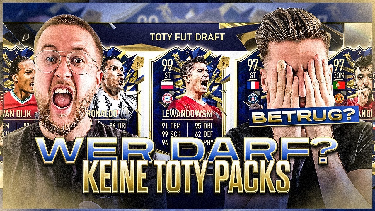 Wer darf KEINE PACKS zum TOTY ZIEHEN .. ☠️😱BETRUGS SKANDAL im TEAM OF THE YEAR Blind Draft ??FIFA 21
