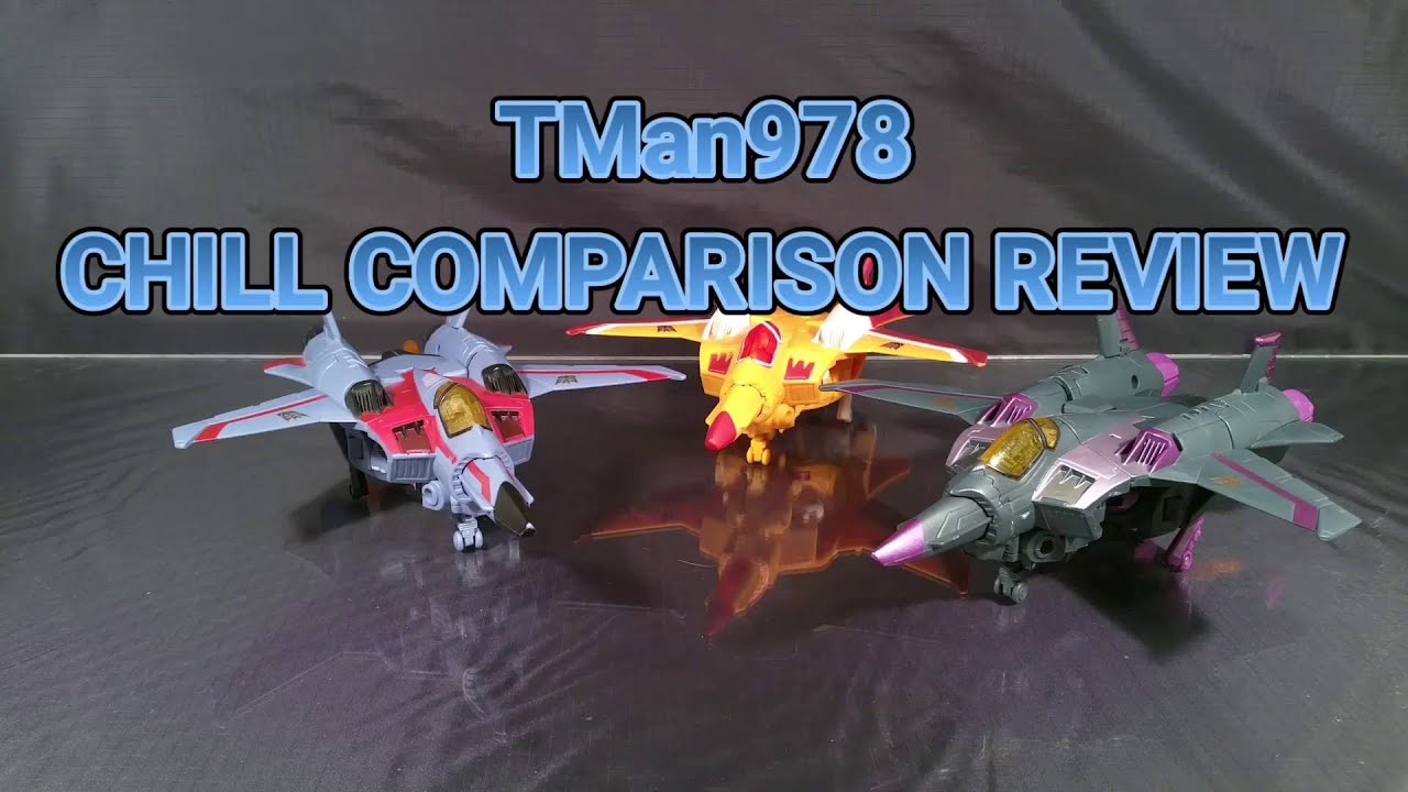 Transformers Animated Starscream, Skywarp & Sunstorm CHILL COMPARISON REVIEW