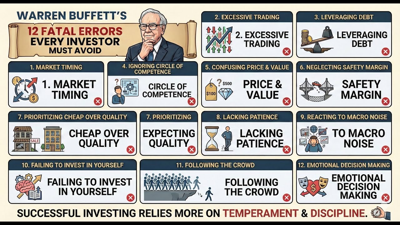 Buffett’s 12 Deadly Sins of Investing
